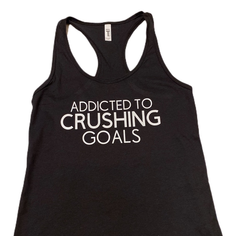 Super Cute Black Razor Back Tank Top